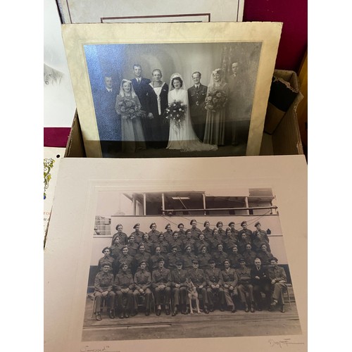 28 - Box of WW1 and WW2 military photos