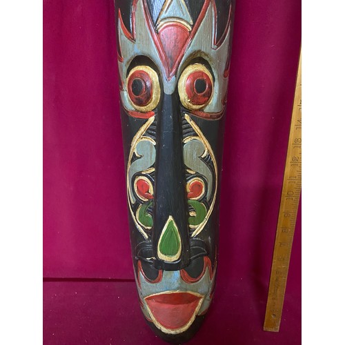 30 - Large wooden African wall mask