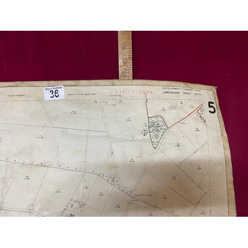 36 - 1932 Edition large scale survey map of Lytham and Ballam.