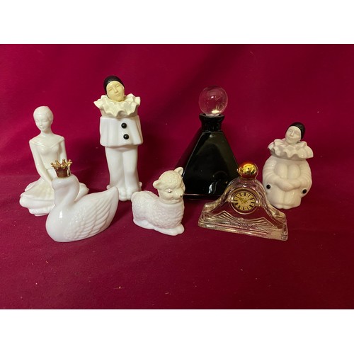 413 - Box of Perfume Bottles including vintage Avon with contents.