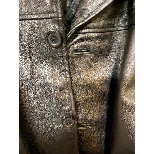 57 - Ben Sherman Leather Jacket size 4XL