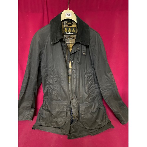 58 - Barbour waxed coat size L