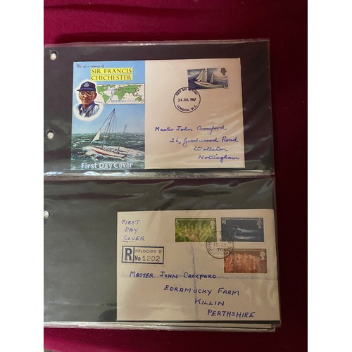 65 - Album of Military First Day Covers and basket of mixed First Day Covers.