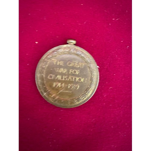 452 - The Great War For Civilisation medal 1914-1919 marked 78664 PTE. G ARMSTRONG NO TH D FUS.