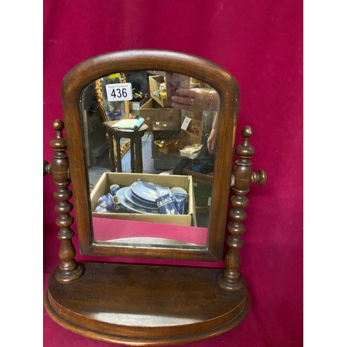 436 - 2 x dressing table mirrors largest measuring 51 cms tall