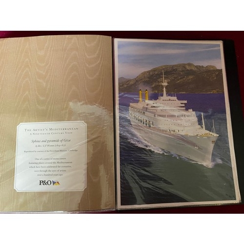 45 - Album of Vintage P&O cruise Line Menu's.