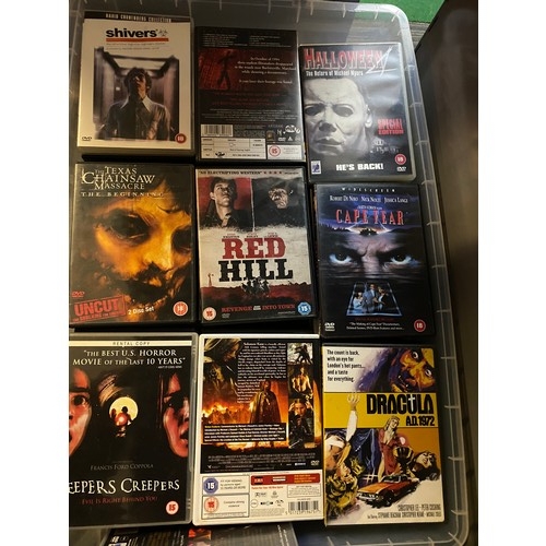 422 - Selection of approximately 150 Horror DVD's including ome rare and cult titles.