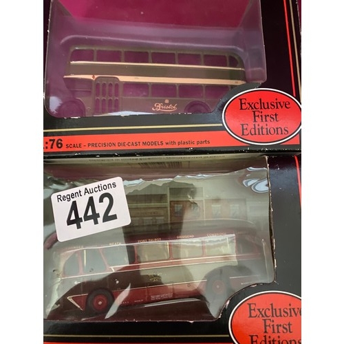 442 - Collection of 9 x boxed Exclusive First Editions 1:76 scale die cast models