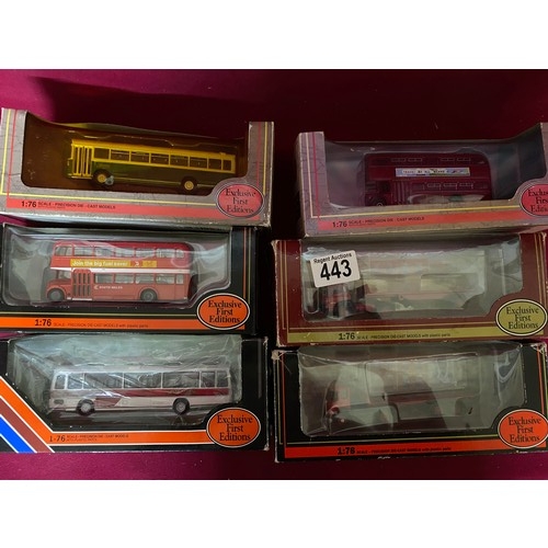 443 - Collection of 6 x boxed Exclusive First Editions 1:76 scale die cast models