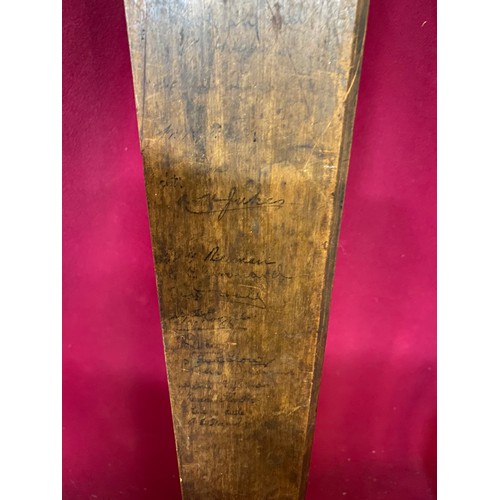 102 - Vintage wooden T square signed by the class of Royal Military College Canada 1905