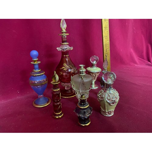 109 - Collection of 7 x glass perfume bottles