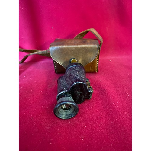 122 - WW1 German 1916 Carl Zeiss M.Blink 16 signal lamp and blink monocular with original case