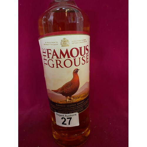 27 - Bottle of Famous Grouse Whisky, 700ml 40%