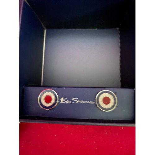 28 - Ben Sherman watch, tie and cufflinks, all boxed.