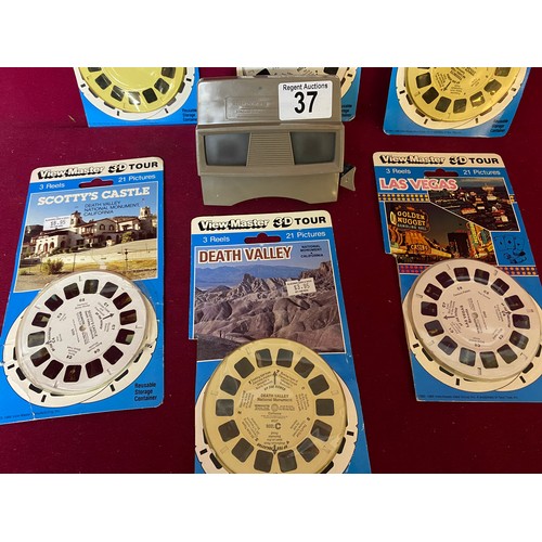 37 - Viewmaster viewer and slides.