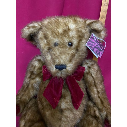 186 - Vintage 100th anniversary jointed teddy bear