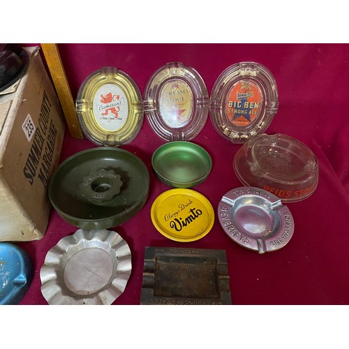 235 - Collection of assorted advertising ashtrays