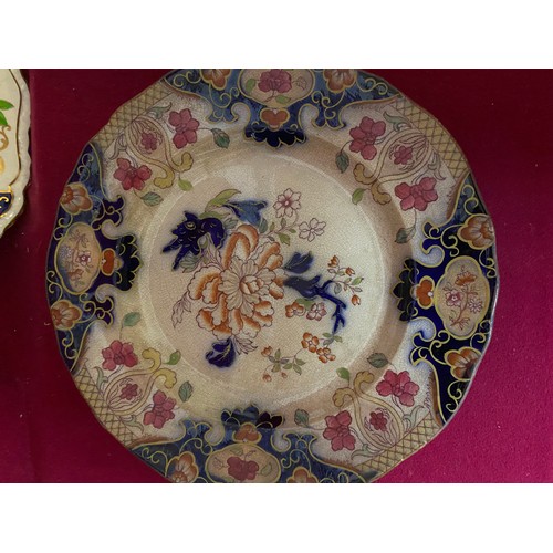 475 - Selection of Antique plates from Coalport, Mason's Ironstone and Royal Doulton.