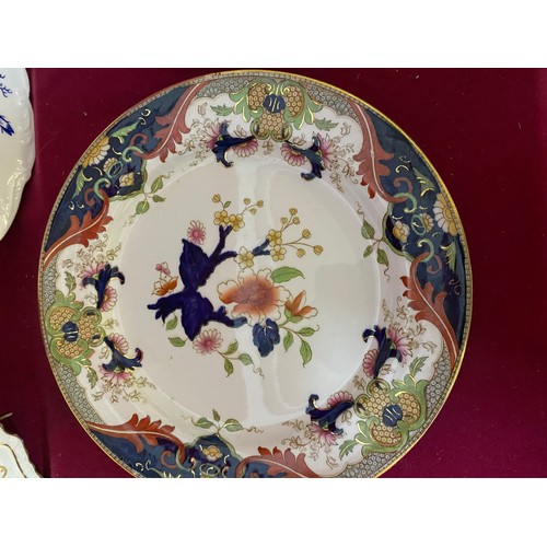 475 - Selection of Antique plates from Coalport, Mason's Ironstone and Royal Doulton.