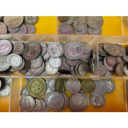 7 - Box of assorted old coins