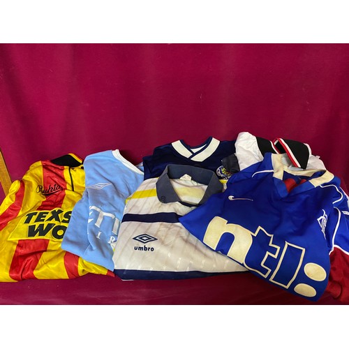 55 - Collection of vintage football shirts