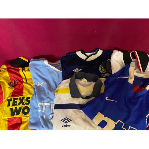 55 - Collection of vintage football shirts