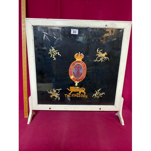 80 - Lancashire Kings Own Regiment firescreen