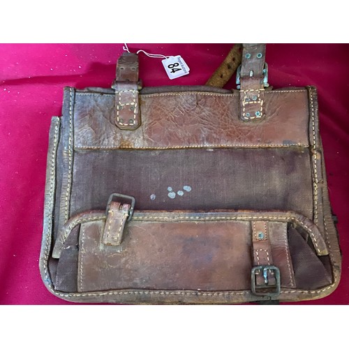 84 - 2 x vintage military satchels