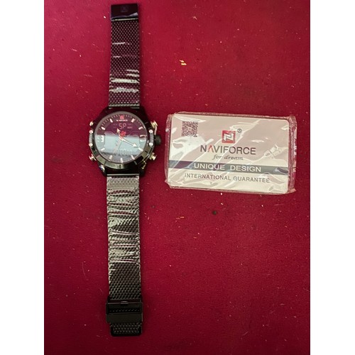 89 - Naviforce watch with instruction book