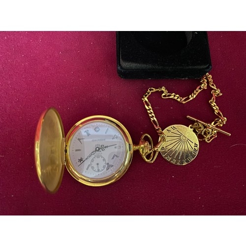 231 - Boxed masonic full hunter pocket watch