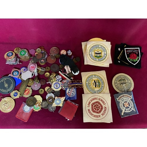 377 - Selection of assorted badges and medals