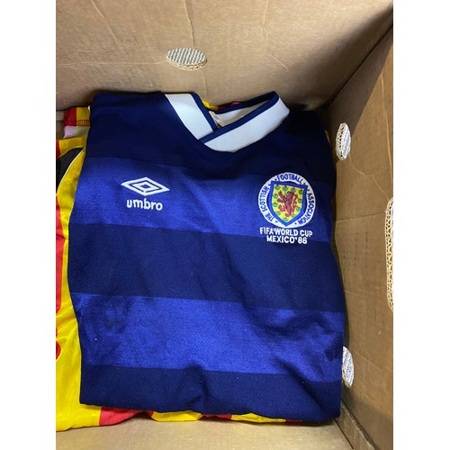 55 - Collection of vintage football shirts