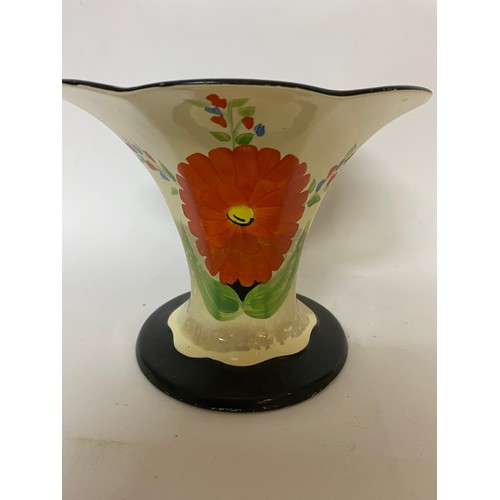 122 - Art Deco Kensington ware Posy Bowl and Frog and a Samson Ware Jug measuring 15cms and 19cms