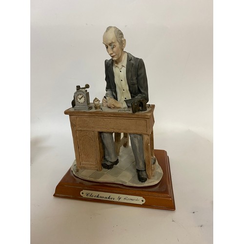 129 - The Artful Dodger, Scrooge and The Clockmaker figurines from Leonardo.  Tallest 22cms