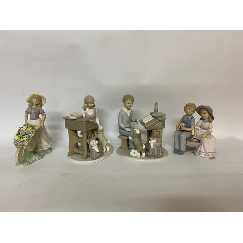 144 - 4 x figurines from Leonardo including 2 Annie Rowe figures, all unboxed.