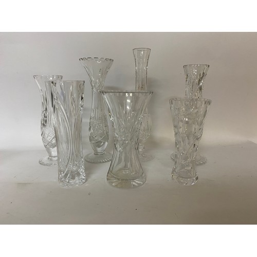 158 - Selection of glass vases and bud vases