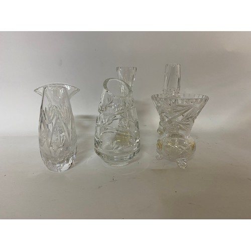 158 - Selection of glass vases and bud vases