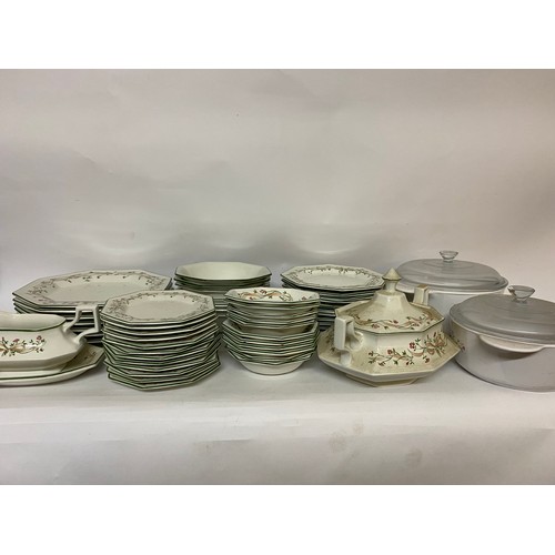 161 - Dinner service from Johnson Bros, Eternal Beau, comprising of 7 dinner plates, 11 salad plates, 12 s... 