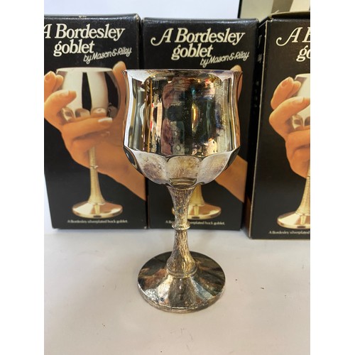 175 - Set of 6 x Bordesley goblets from Mason and Riley.