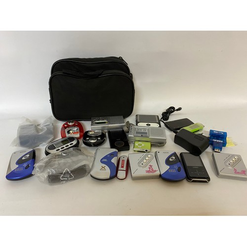 178 - Selection of cameras and electronic equipment with bag.