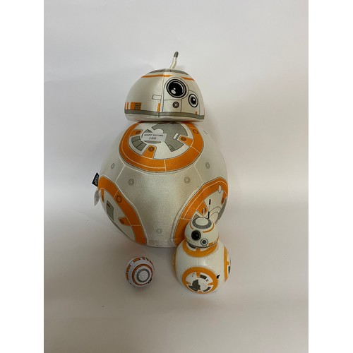 188 - Star Wars BB-8 soft toy 33 cms, small BB-8 toy and BB-8 golf ball