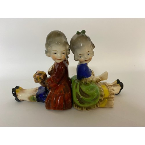 205 - Pair of 1940's Boy and Girl Goebel Bookends