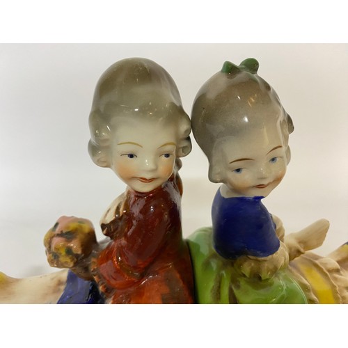 205 - Pair of 1940's Boy and Girl Goebel Bookends