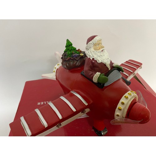 236 - Festive Feeling Santa plane with message propeller