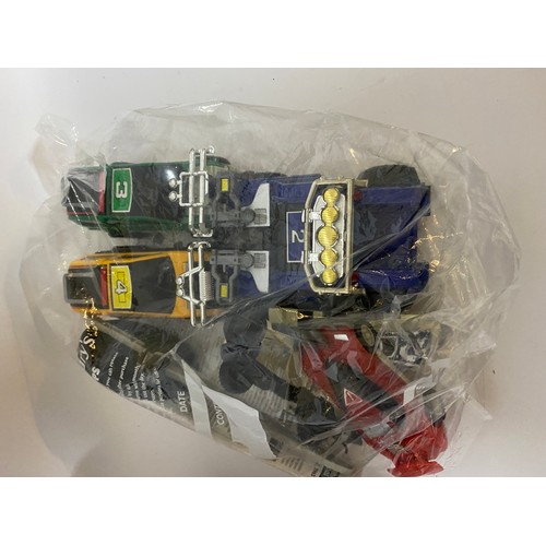 273 - 4 x Power Rangers Toys from the 1990's, including Turbo Megazoid, Max Solarzord, Red Dragon and Thun... 