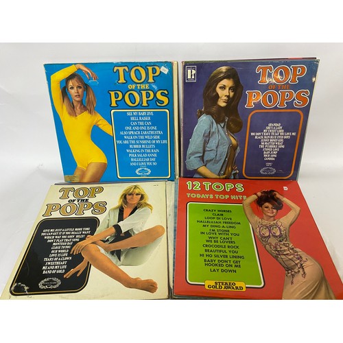 283 - 20 Top of the Pops LP's and selection of Various Hits LP's