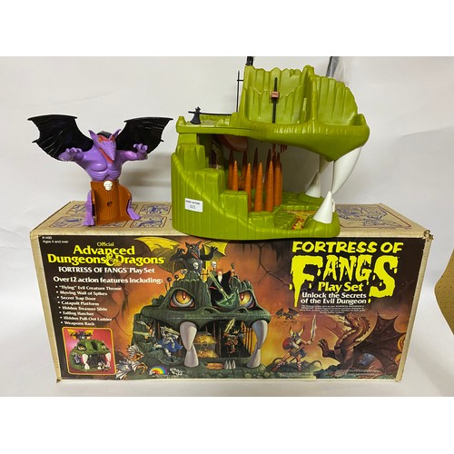 321 - Vintage Official Advanced Dungeon and Dragons Fortress of Fangs Playset.  Boxed and complete with al... 