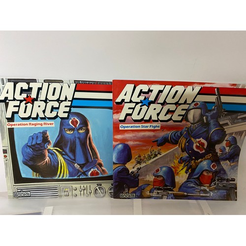 322 - Selection of Vintage Marvel Comics, 7 Action Force comics and 2 Action Force Books made in 1987. Fir... 