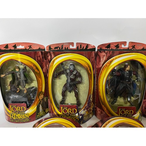 334 - ToyBiz Lord of the Rings, 15 x figures new and sealed on card from The Fellowship of the Ring 2001, ... 