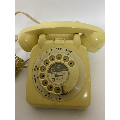 335 - 2 x vintage rotary dial telephones